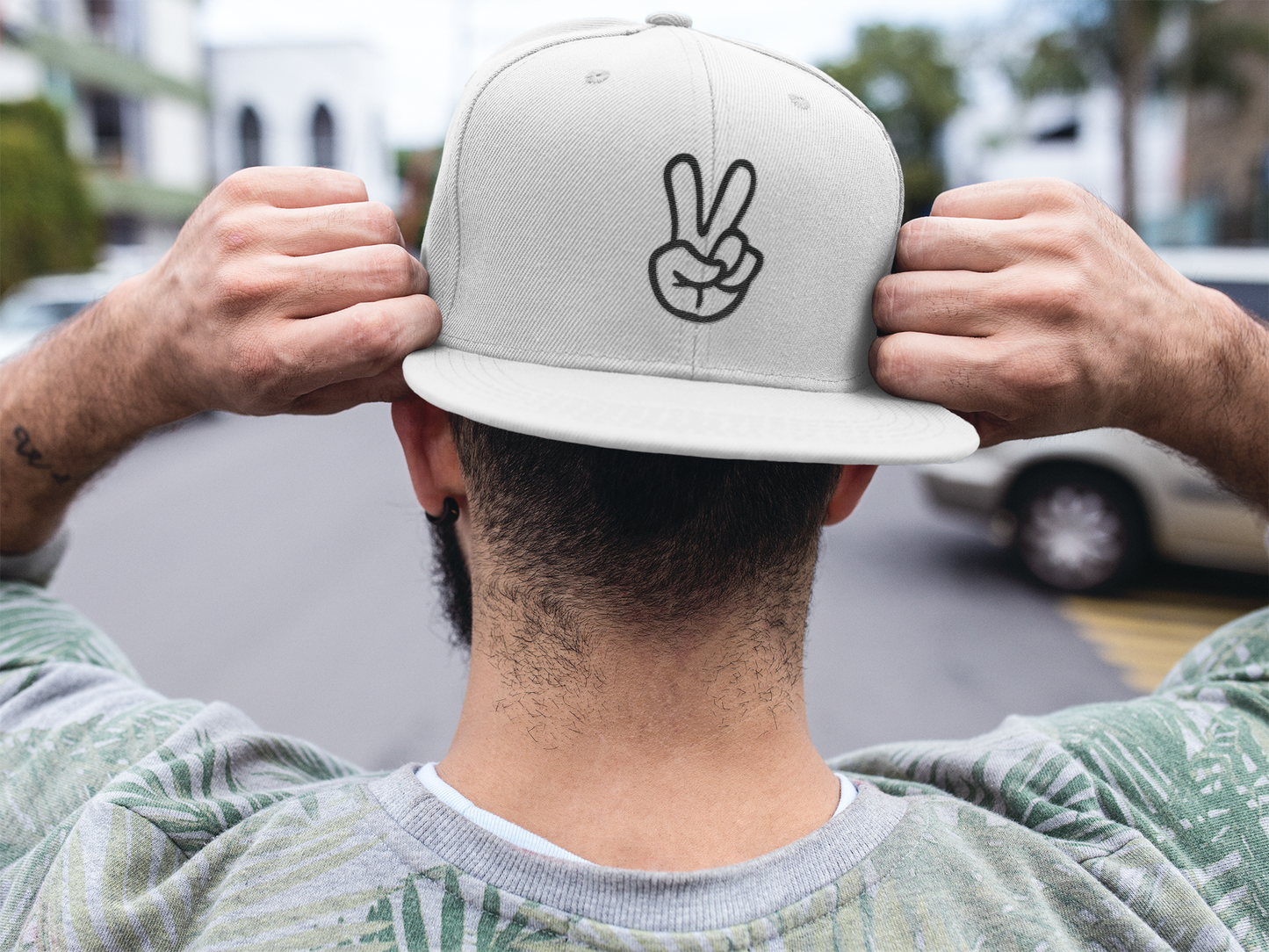 Peace Sign (DTF Printed Hat)