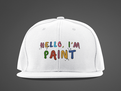 Matching Couple's Set -- Hello, I'm Paint (DTF Printed Hat)