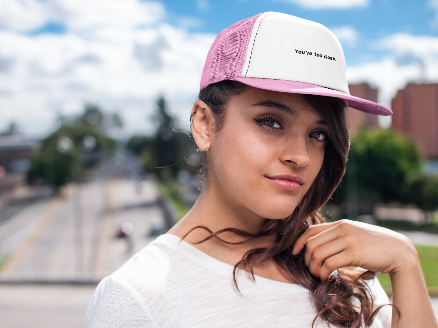 You're Too Close (DTF Printed Hat)