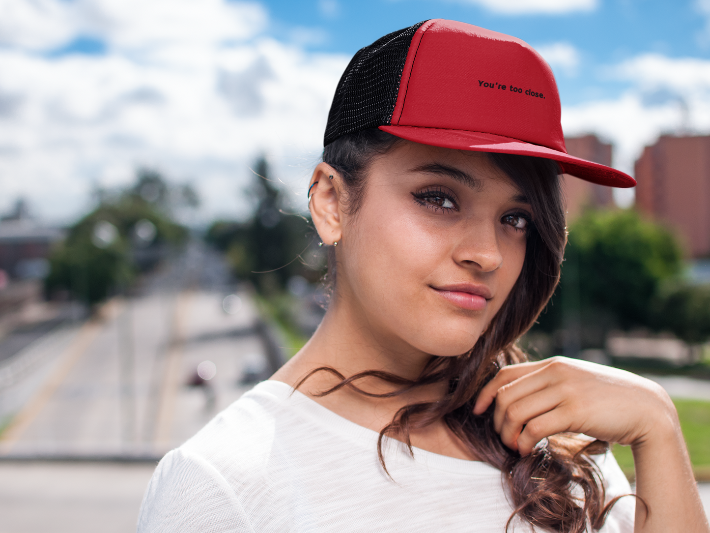 You're Too Close (DTF Printed Hat)