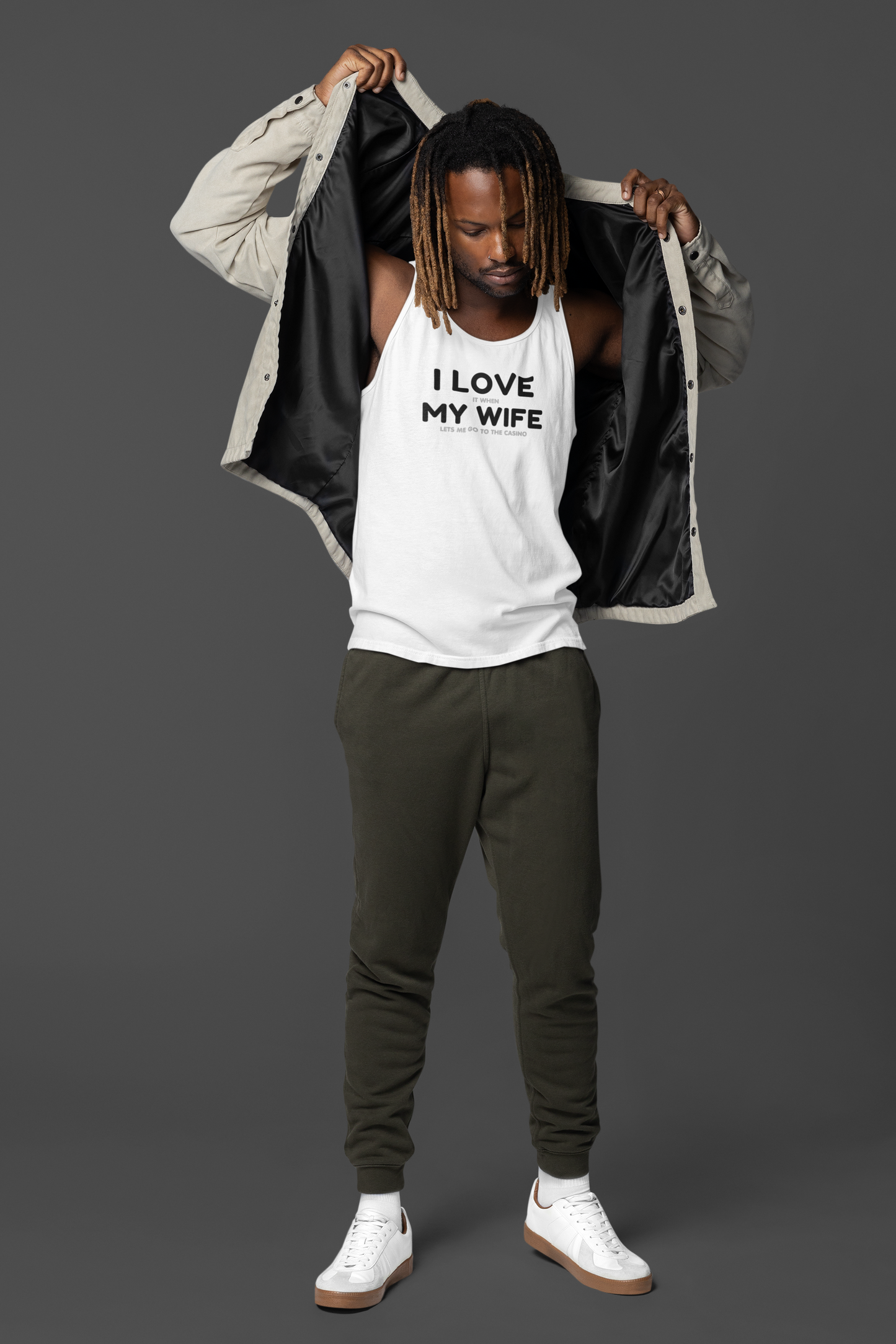 I Love My Wife (Adult Unisex Tank Top)