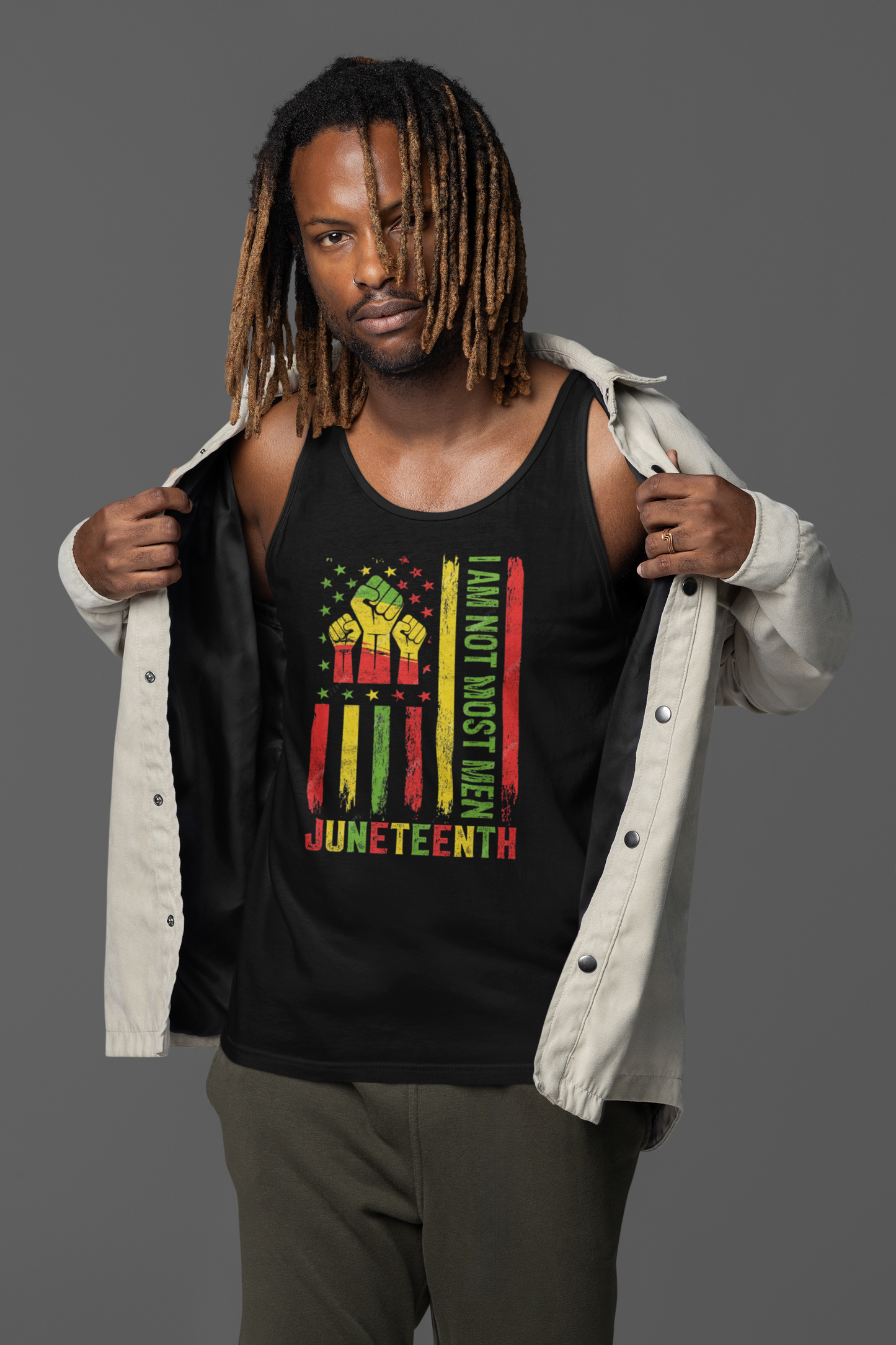 Juneteenth -- Not Most Men (Adult Unisex Tank Top)