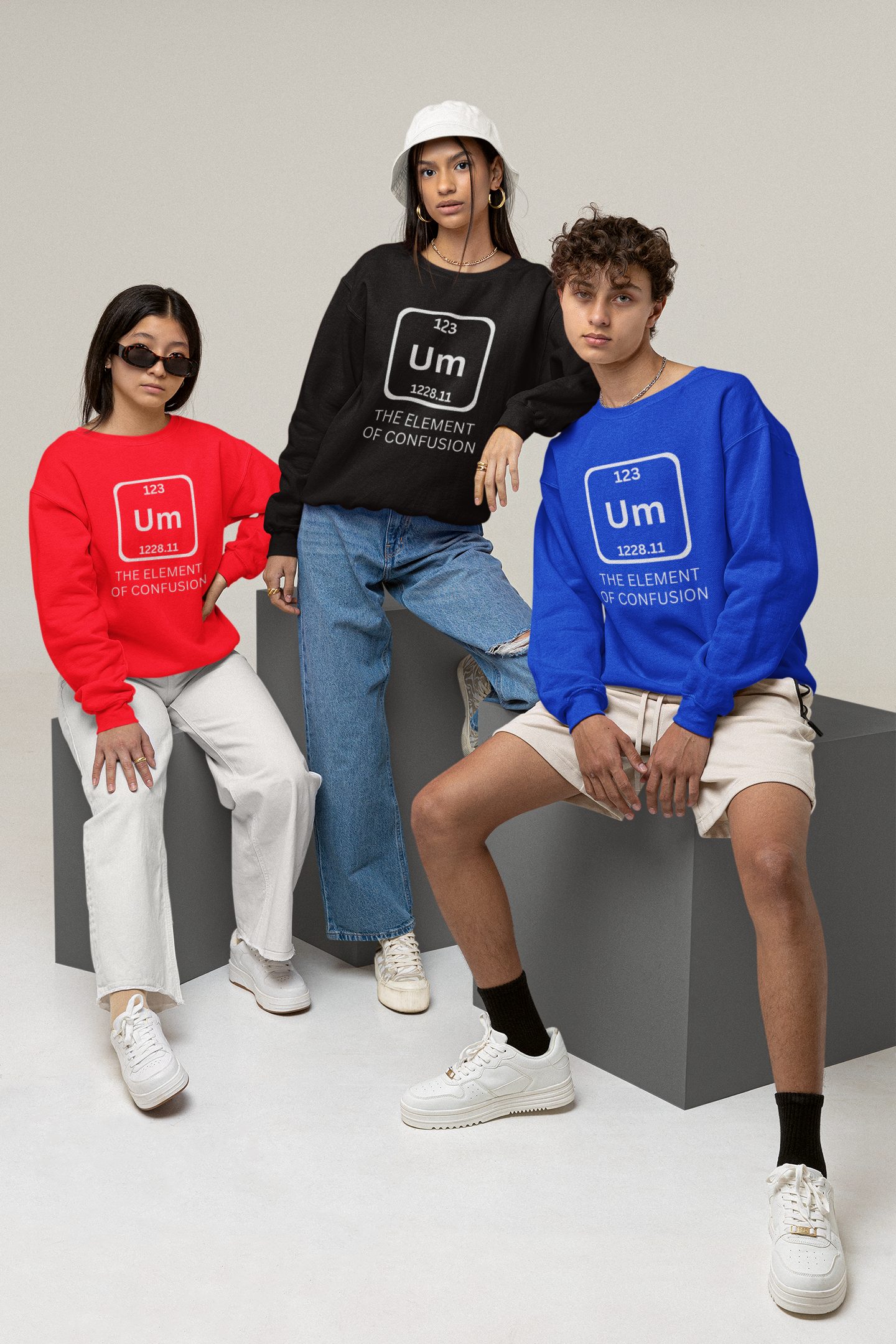 Element of Confusion (Youth Unisex Crewneck Sweatshirt)