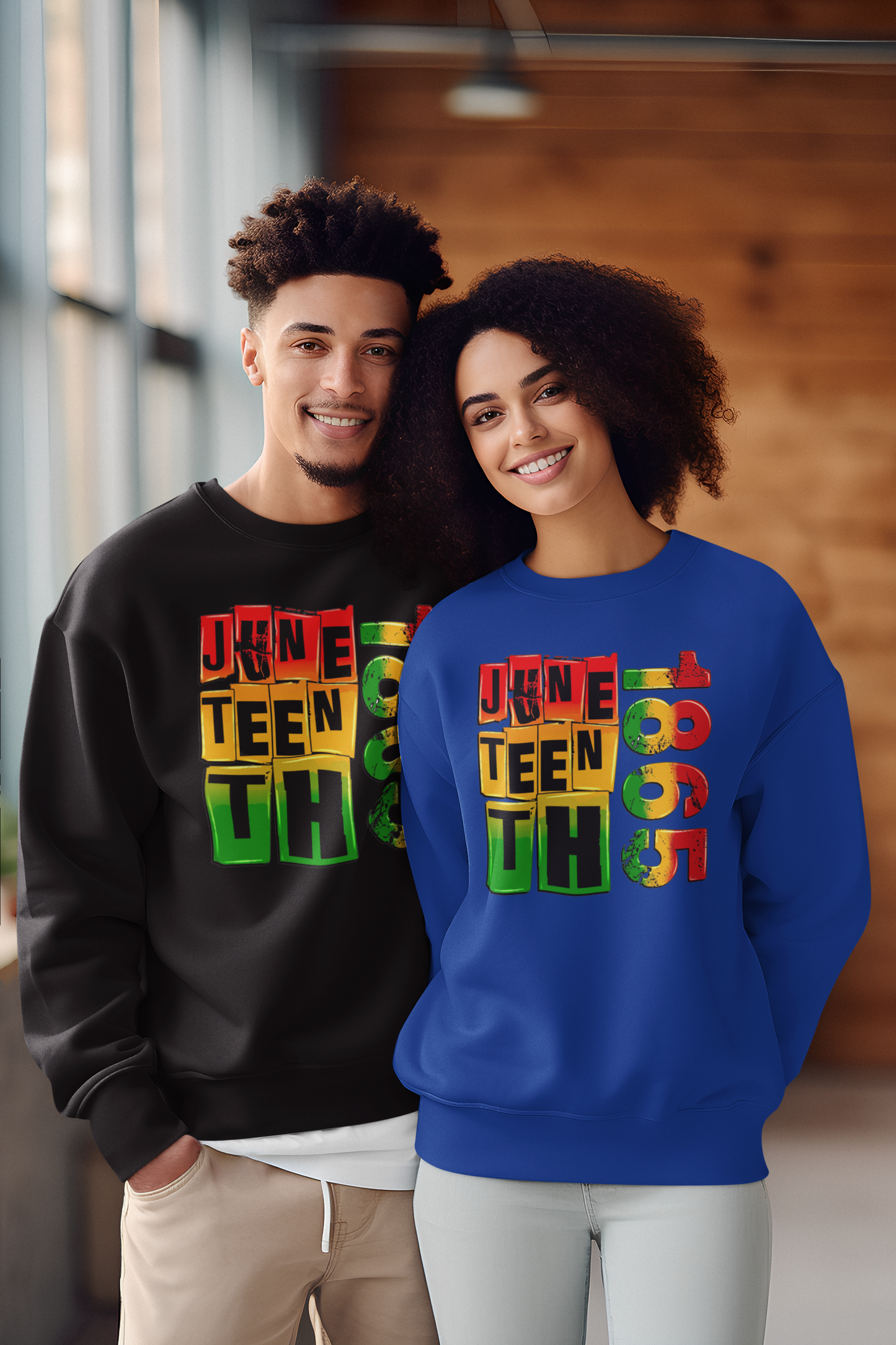 Juneteenth 1865 (Adult Unisex Crewneck Sweatshirt)
